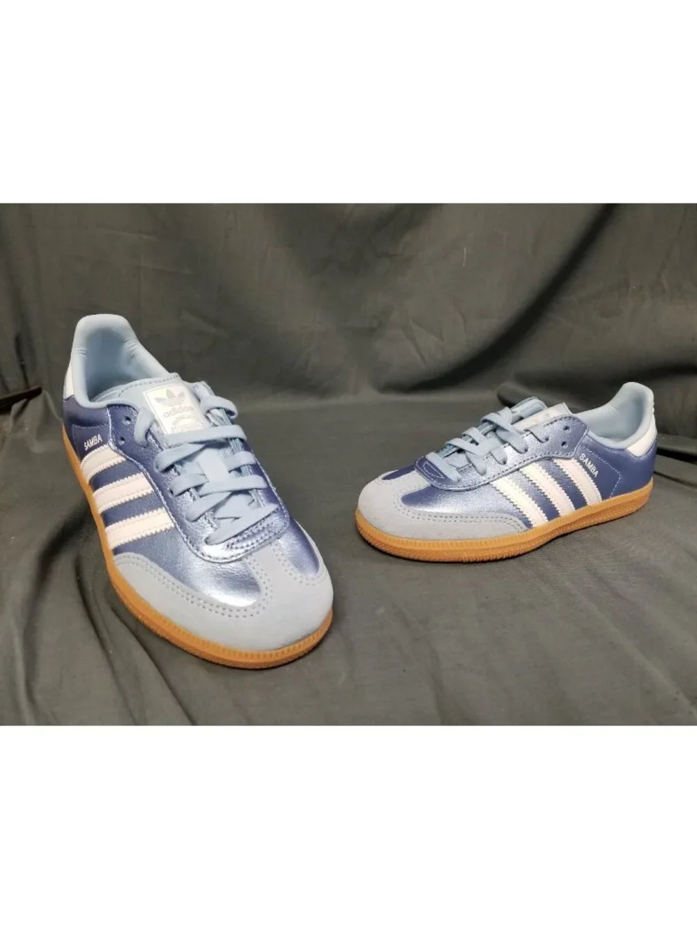 Adidas Samba OG C (PS) Metallic Blue/White/Gum KK2343 Kids Size 13 NEW NO BOX
